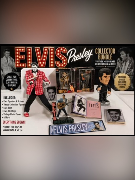 Elvis Presley Other - Elvis Presley Collectibles & Memorabilia Bundle – Vintage Figurines, Book & More